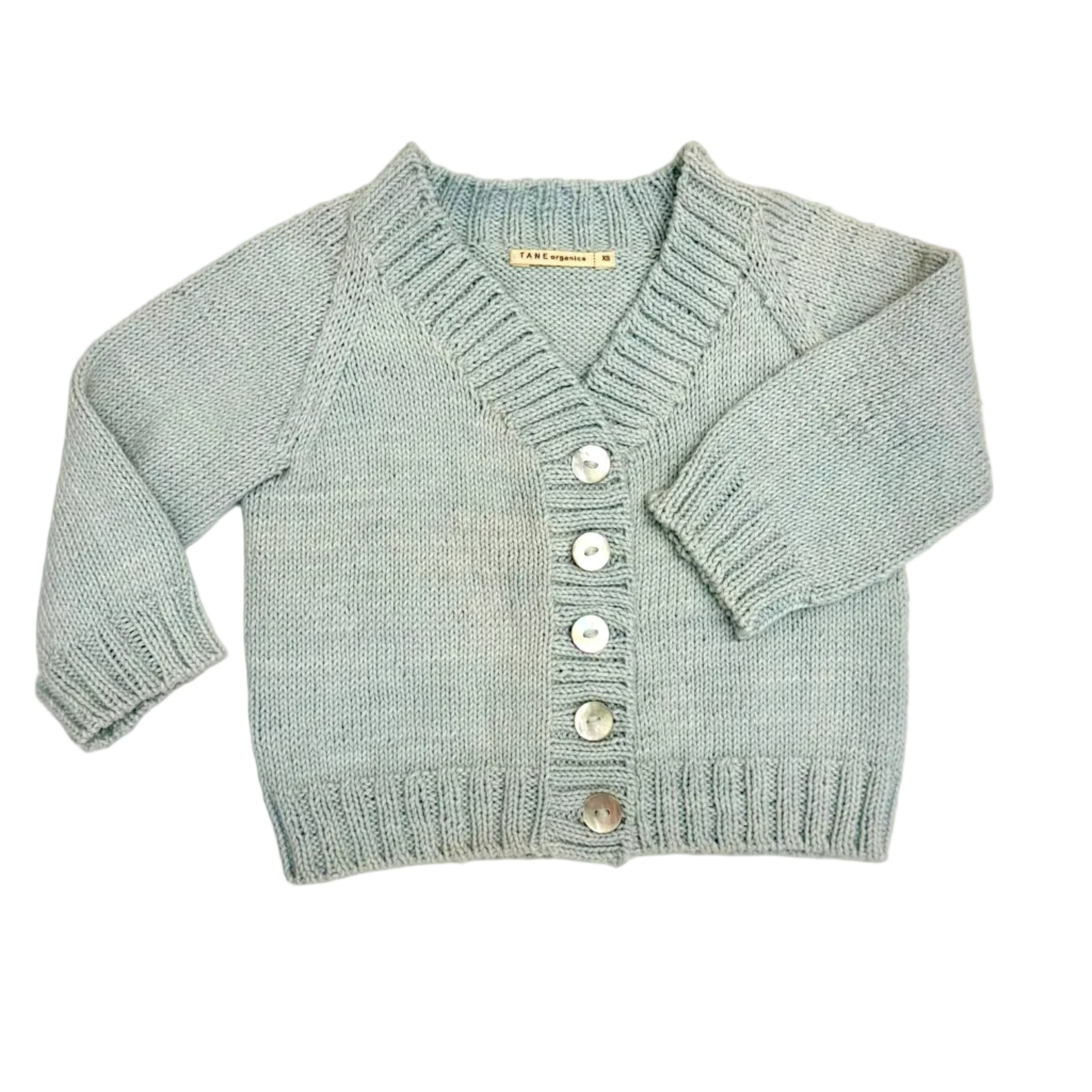 High V-Neck Cardigan in Organic Cotton