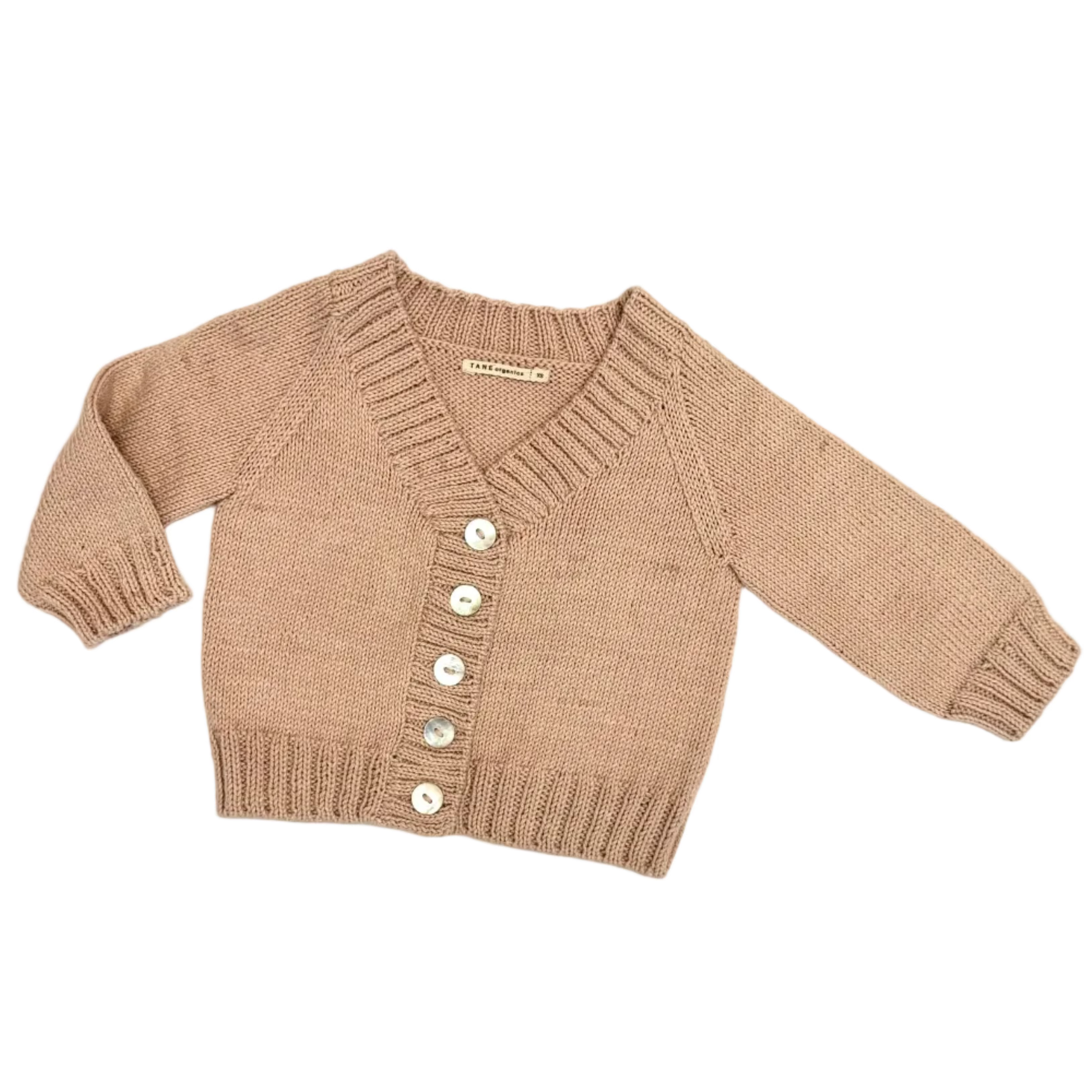 High V-Neck Cardigan in Organic Cotton