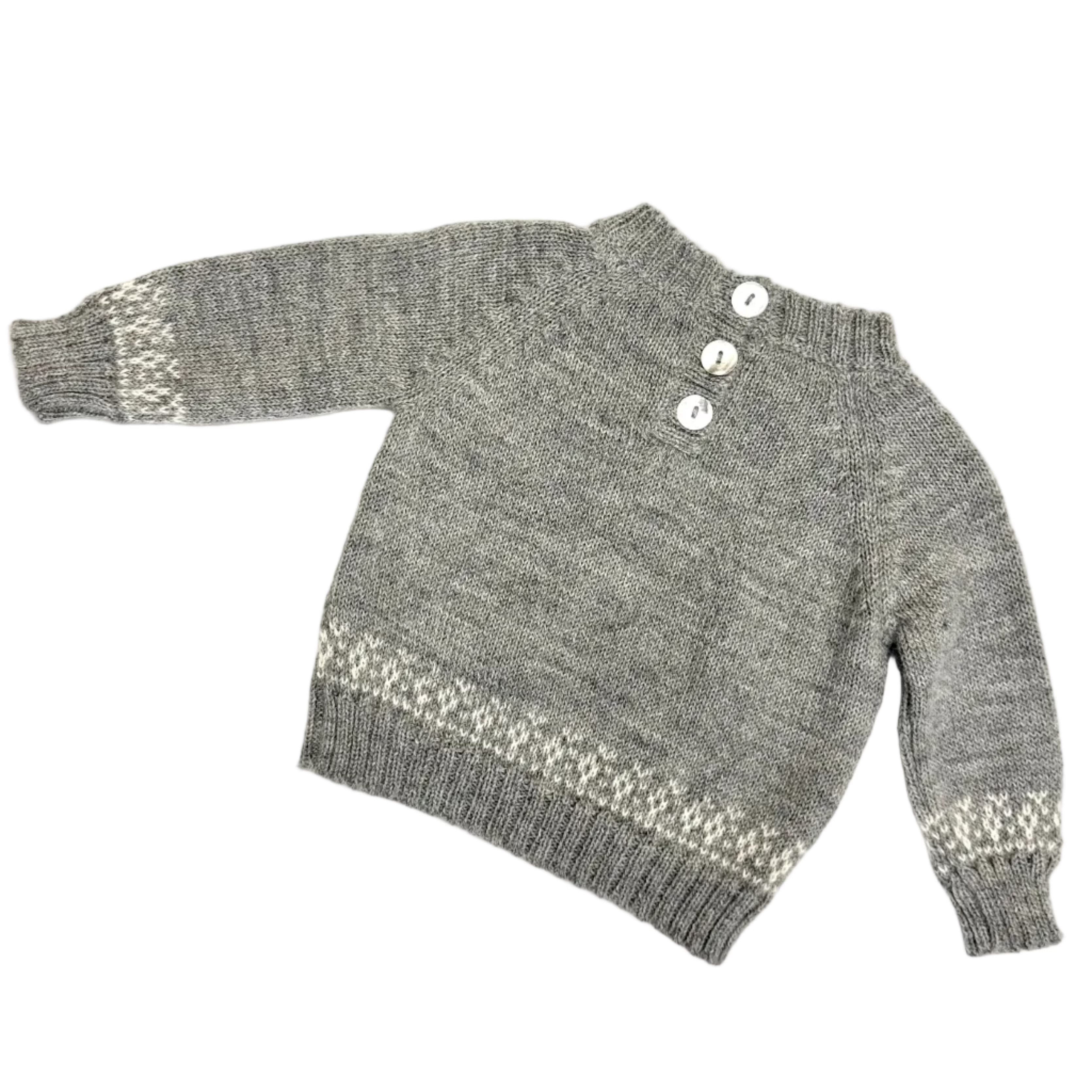 Baby Alpaca Fair Isle Sweater