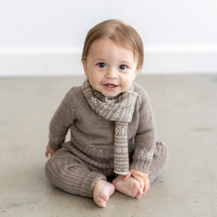 Baby Alpaca Fair Isle Scarf