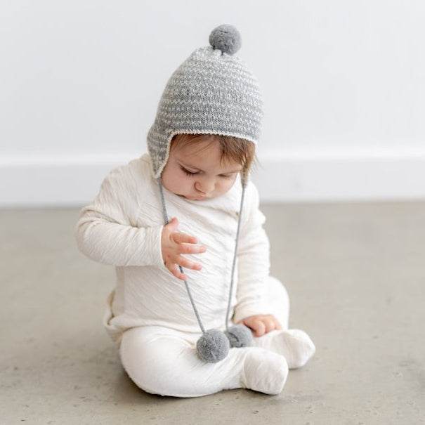 Baby Alpaca Fair Isle Hat with Pom