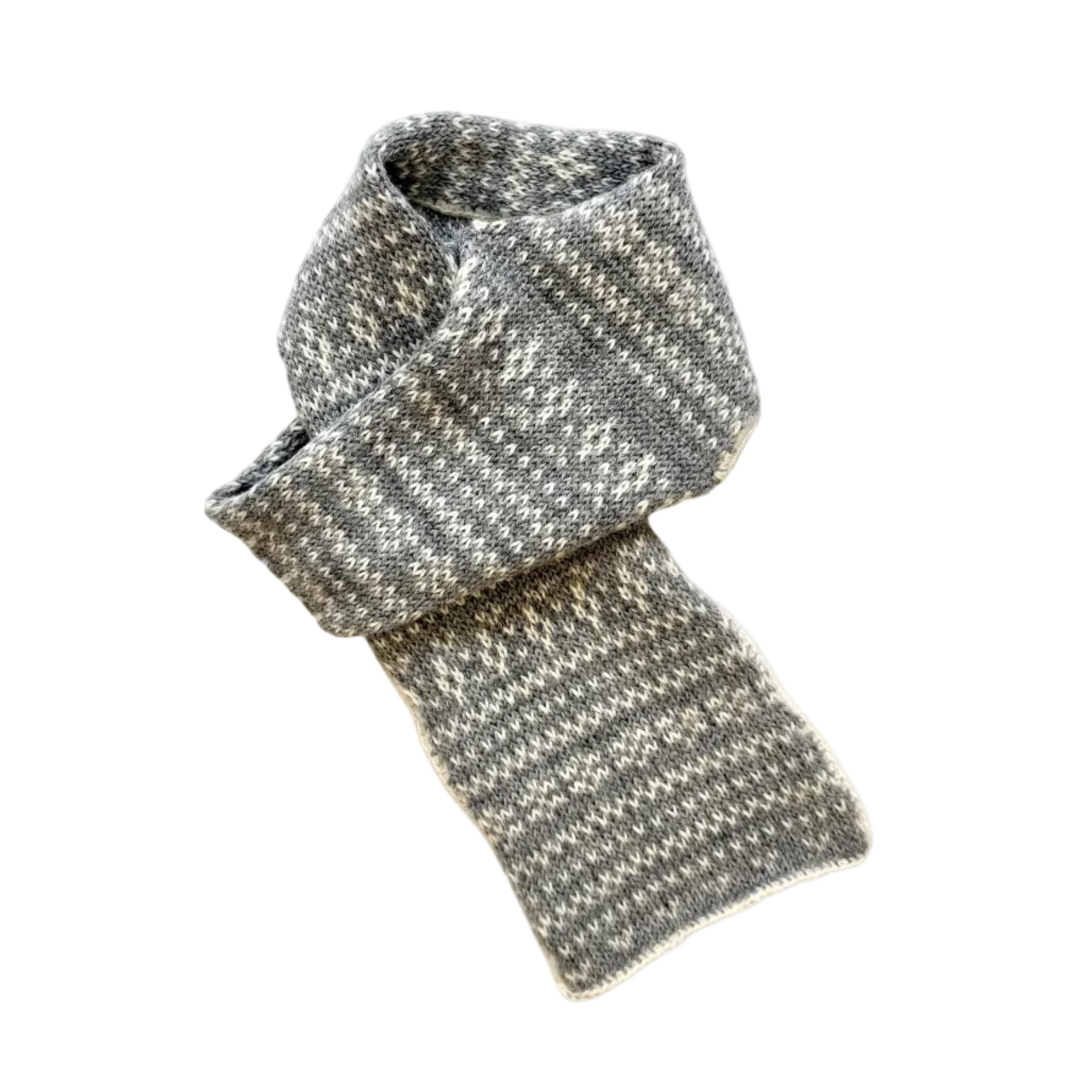 Baby Alpaca Fair Isle Scarf