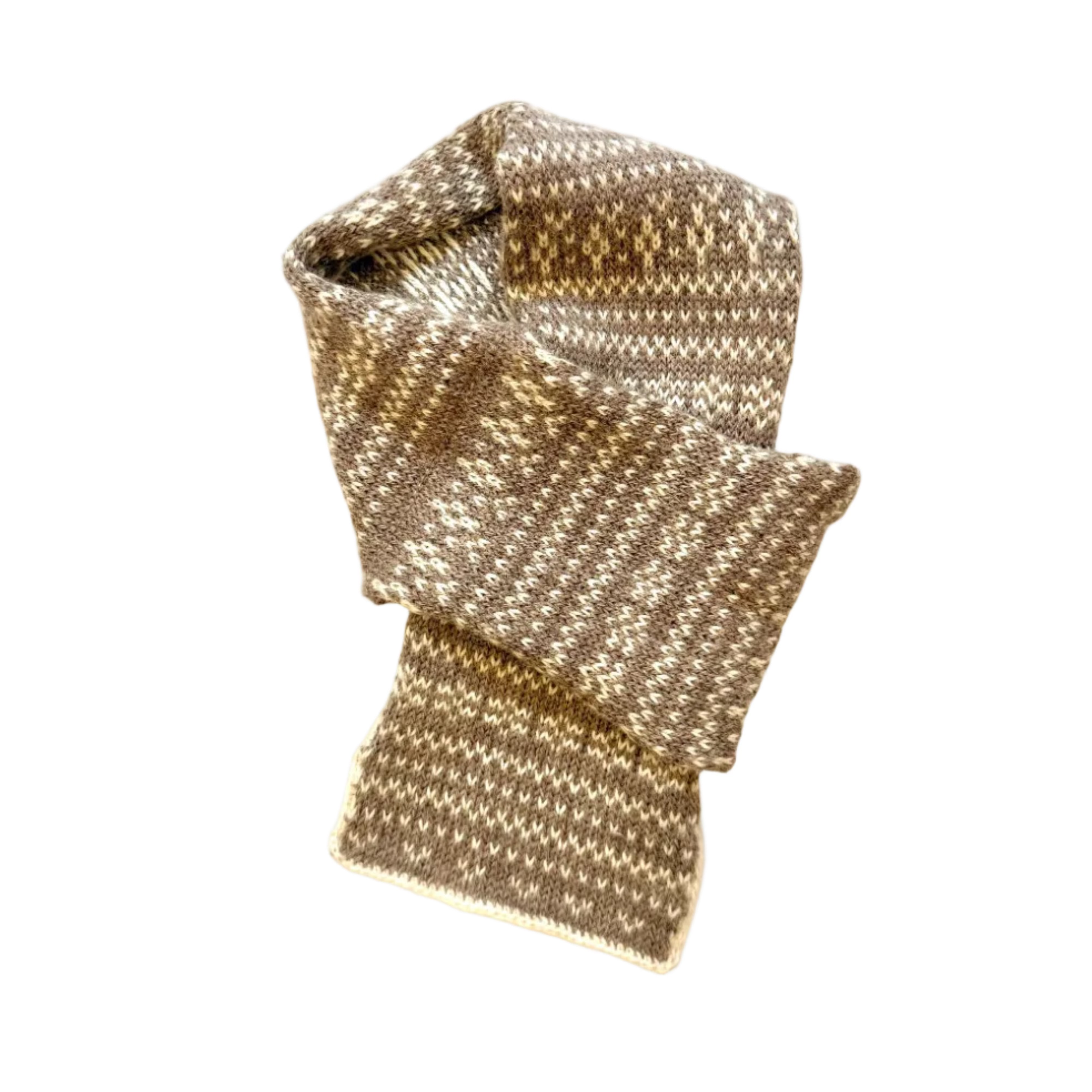 Baby Alpaca Fair Isle Scarf