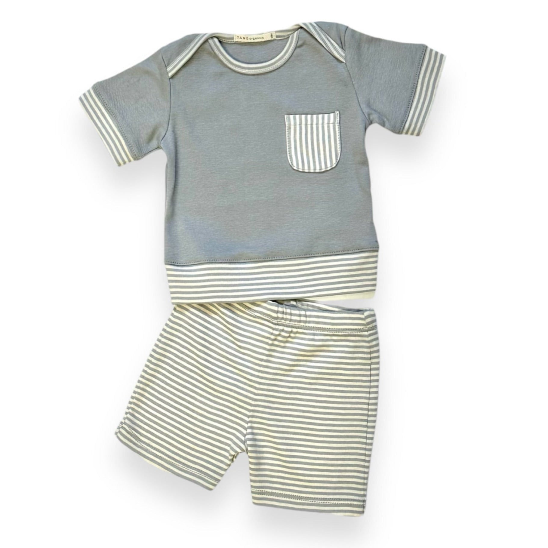 Petite Stripe Tee + Shorts Set