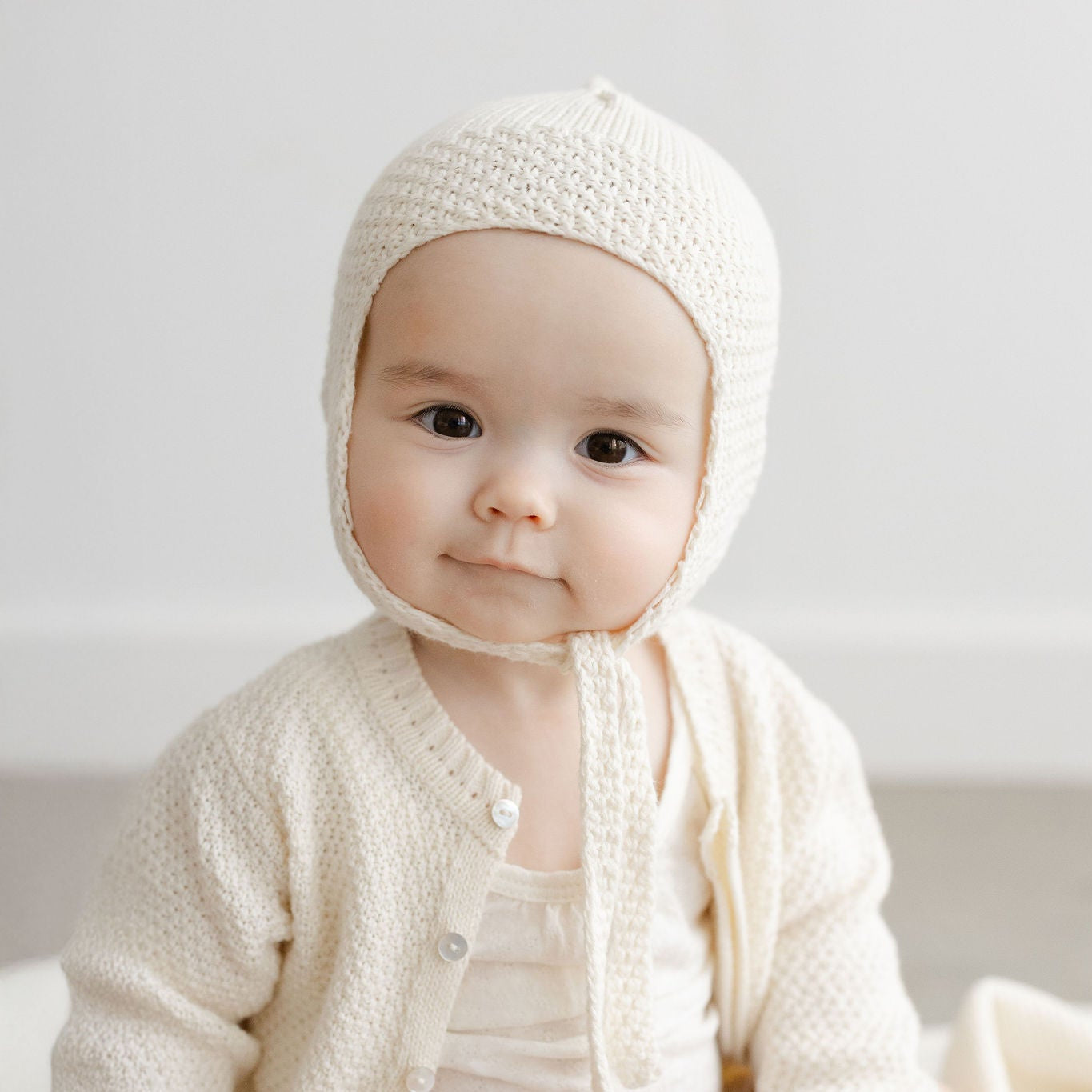 Seed Stitch Sweater Set