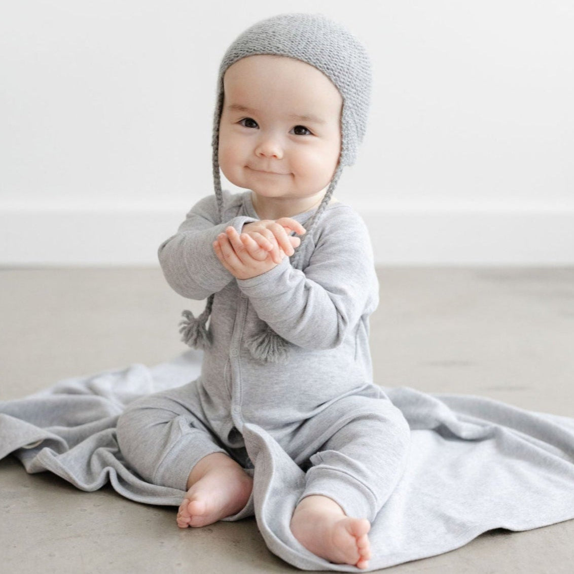 Link Stitch Hat in Baby Alpaca