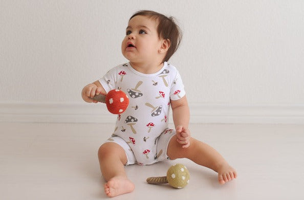 Short Sleeved Mushroom Coverall