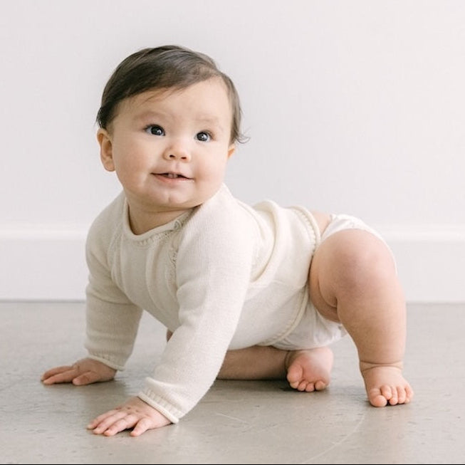 Raglan Sweater + Pointelle Bloomer Set