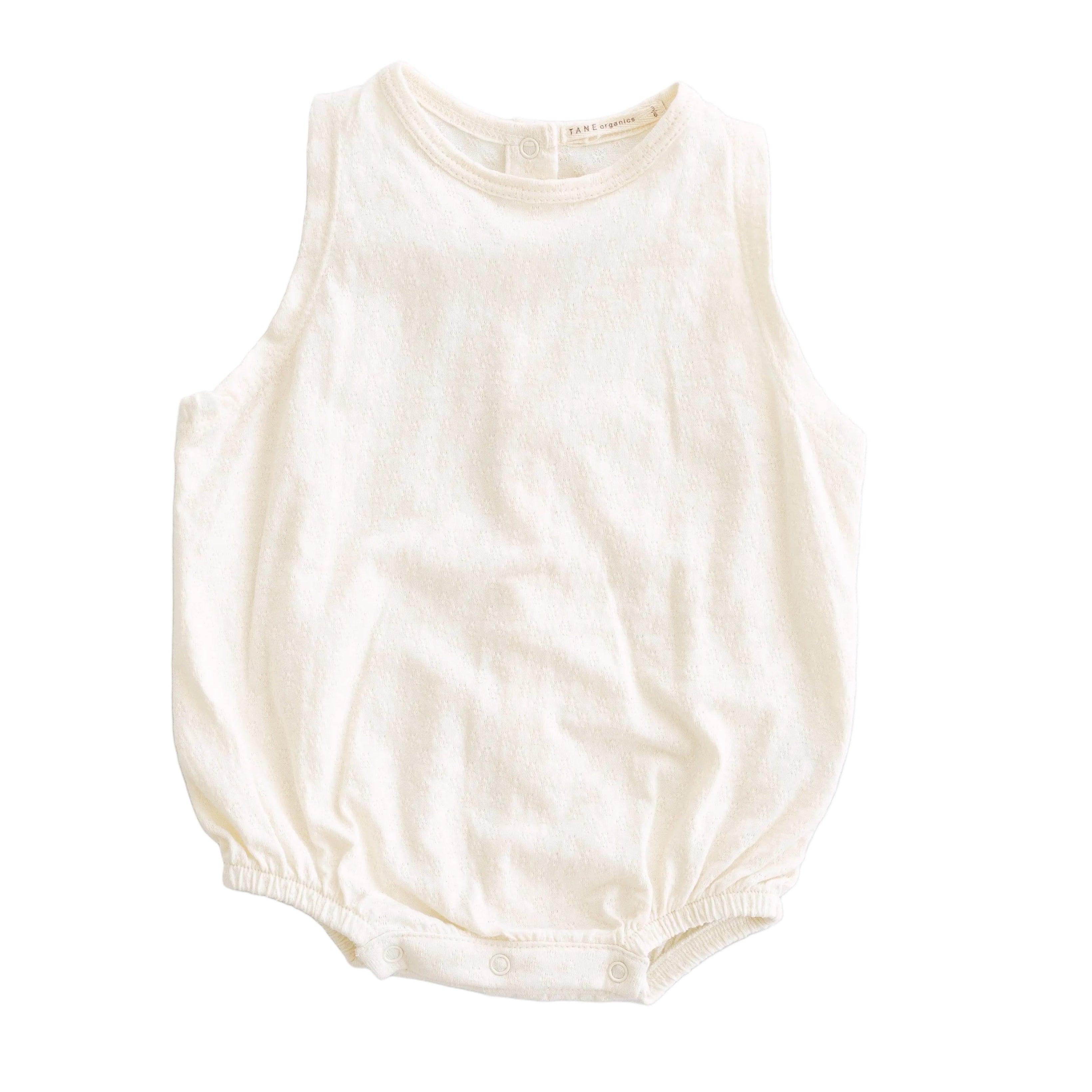 Pointelle Sleeveless Bubble Romper