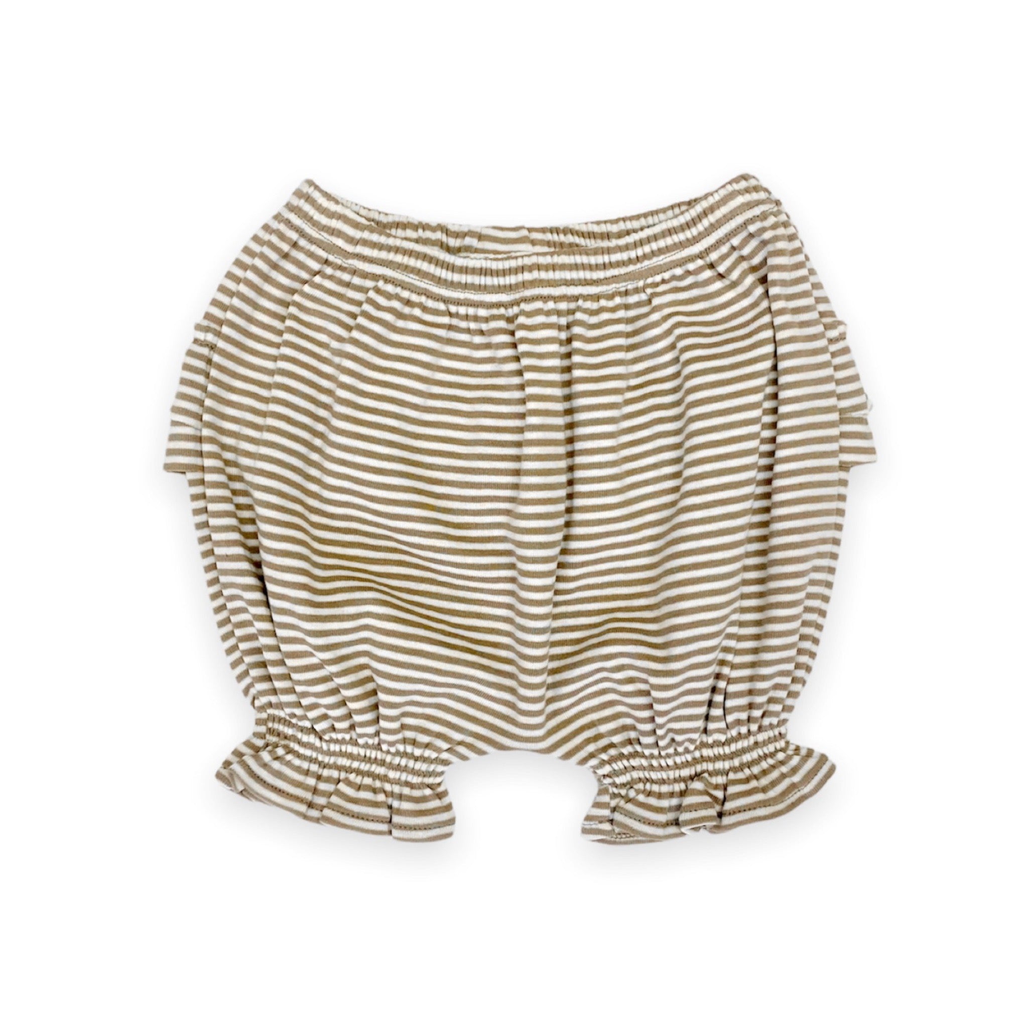 Petite Stripe Bloomers with Ruffles
