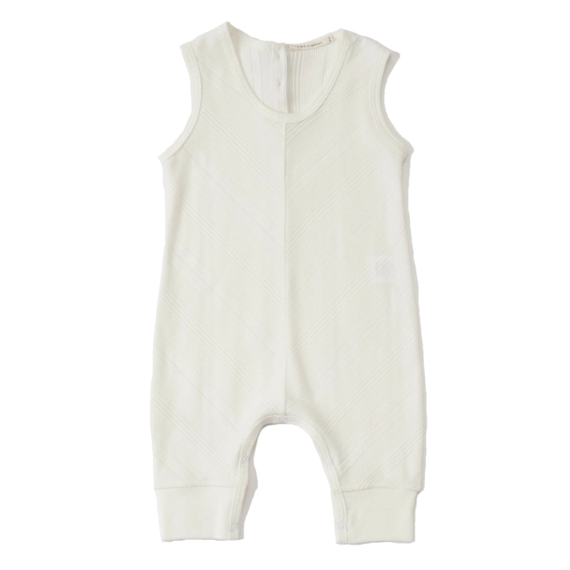 Sleeveless Chevron Ribbed Coverall