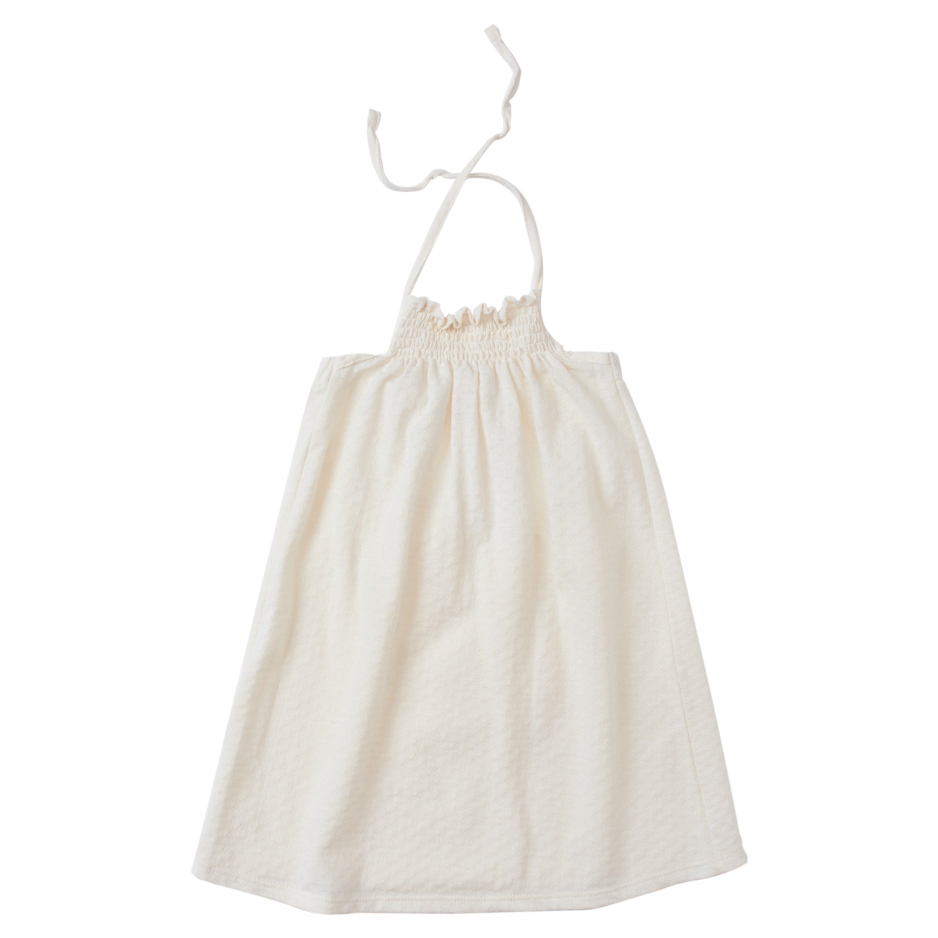 Halter Neck Dress Xs (3-6m) / Ecru