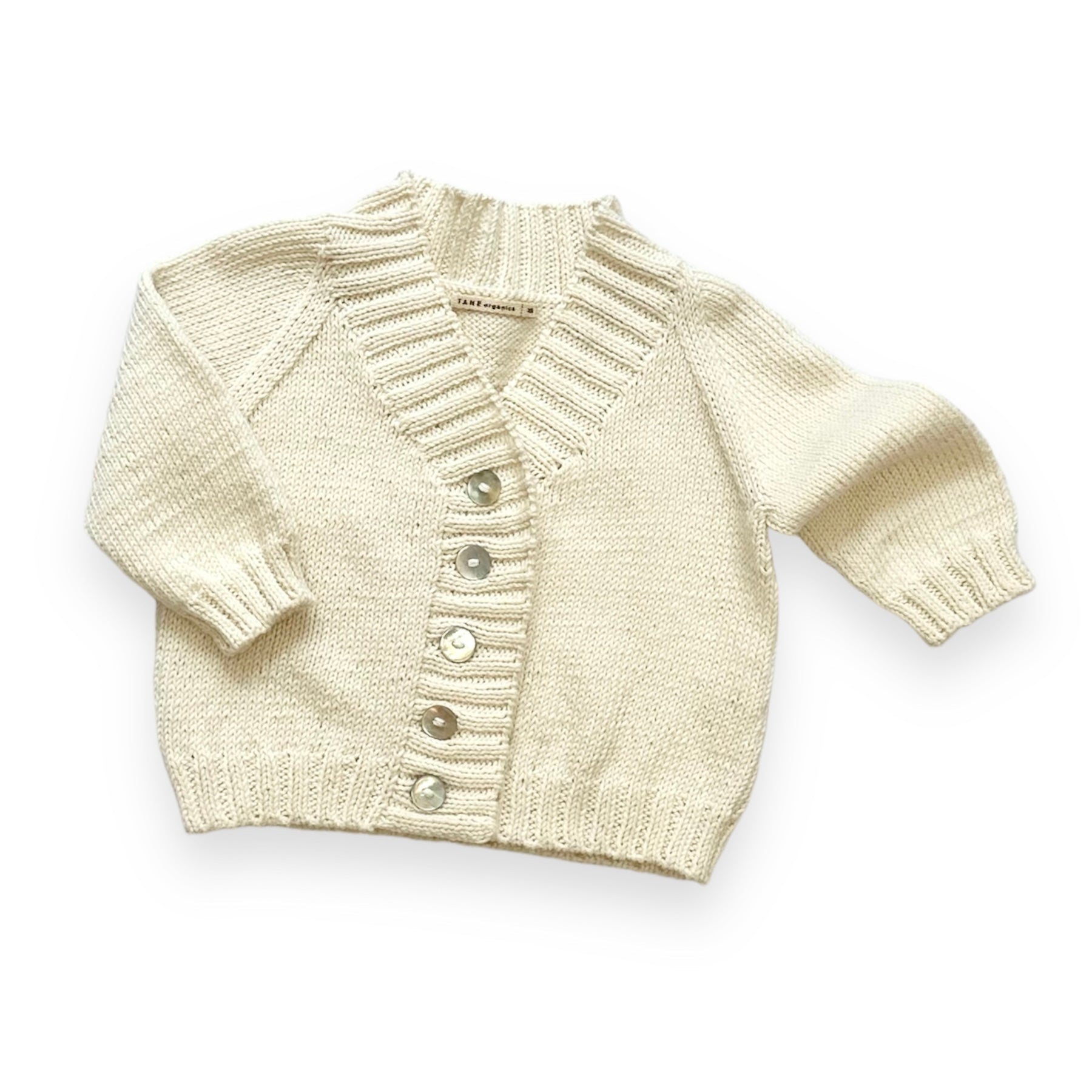 High V-Neck Cardigan in Organic Cotton