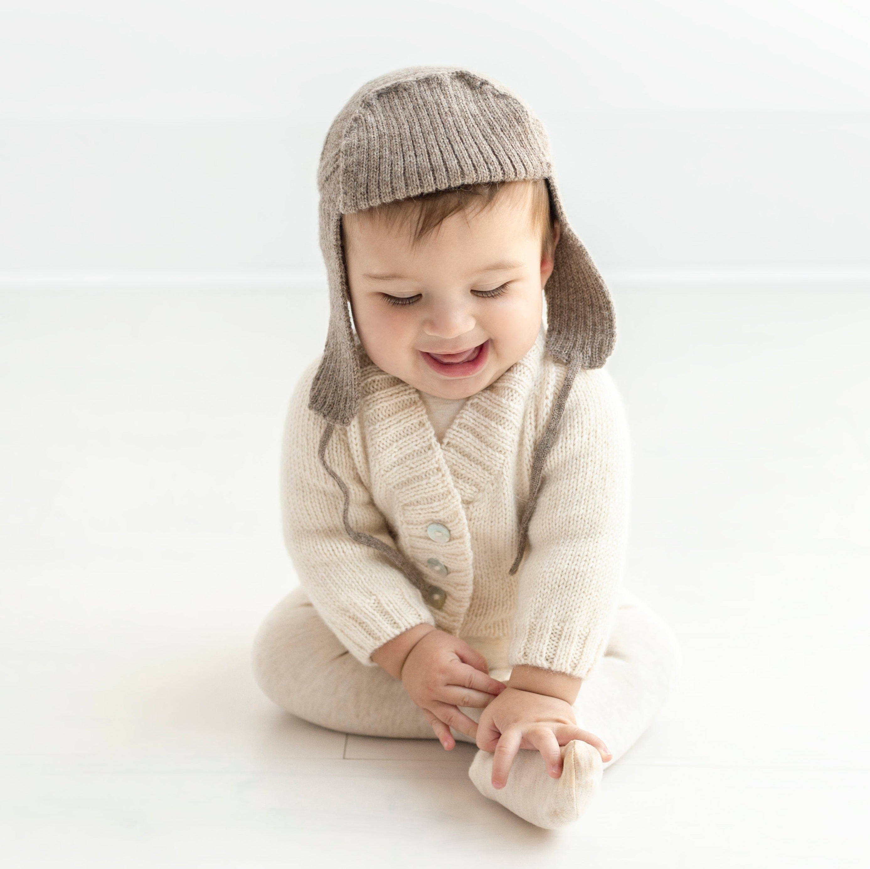 Aviator Hat in Baby Alpaca