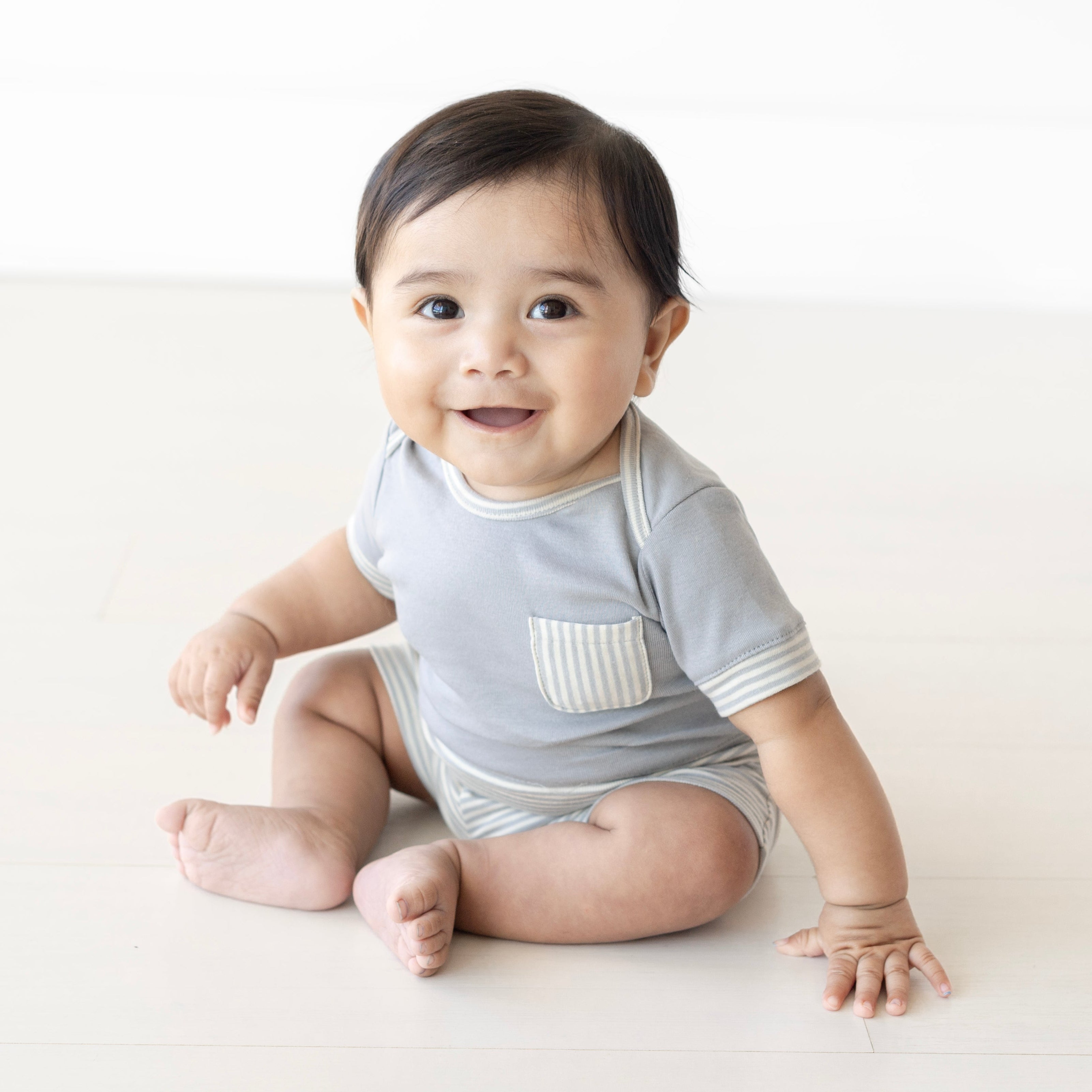 Petite Stripe Tee + Shorts Set