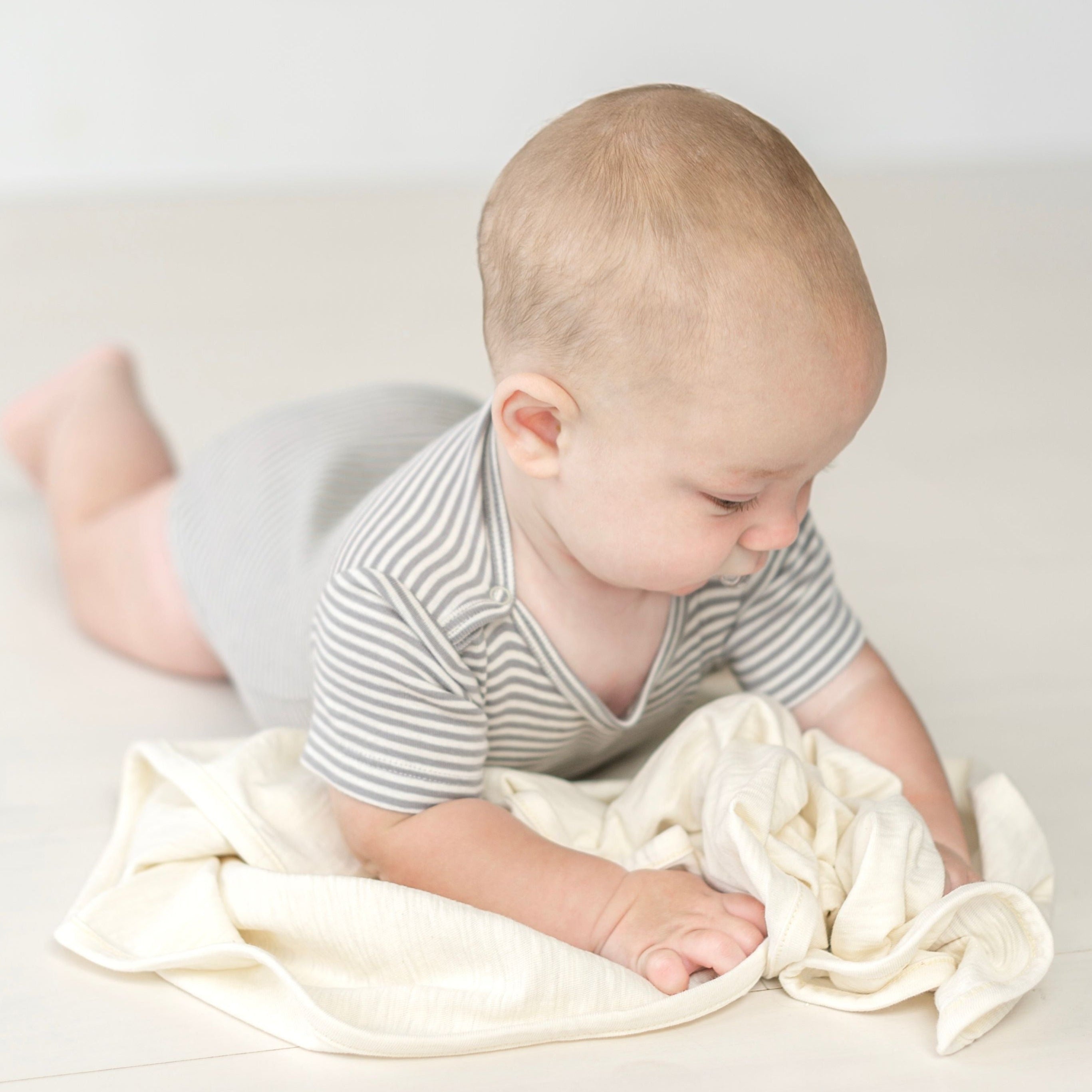 Petite Stripe Bateau Neck Onesie
