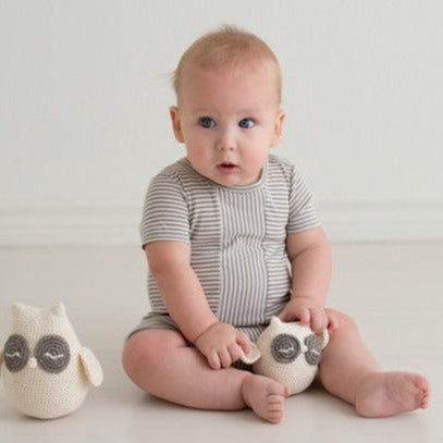 Petite Stripe S/slv Coverall