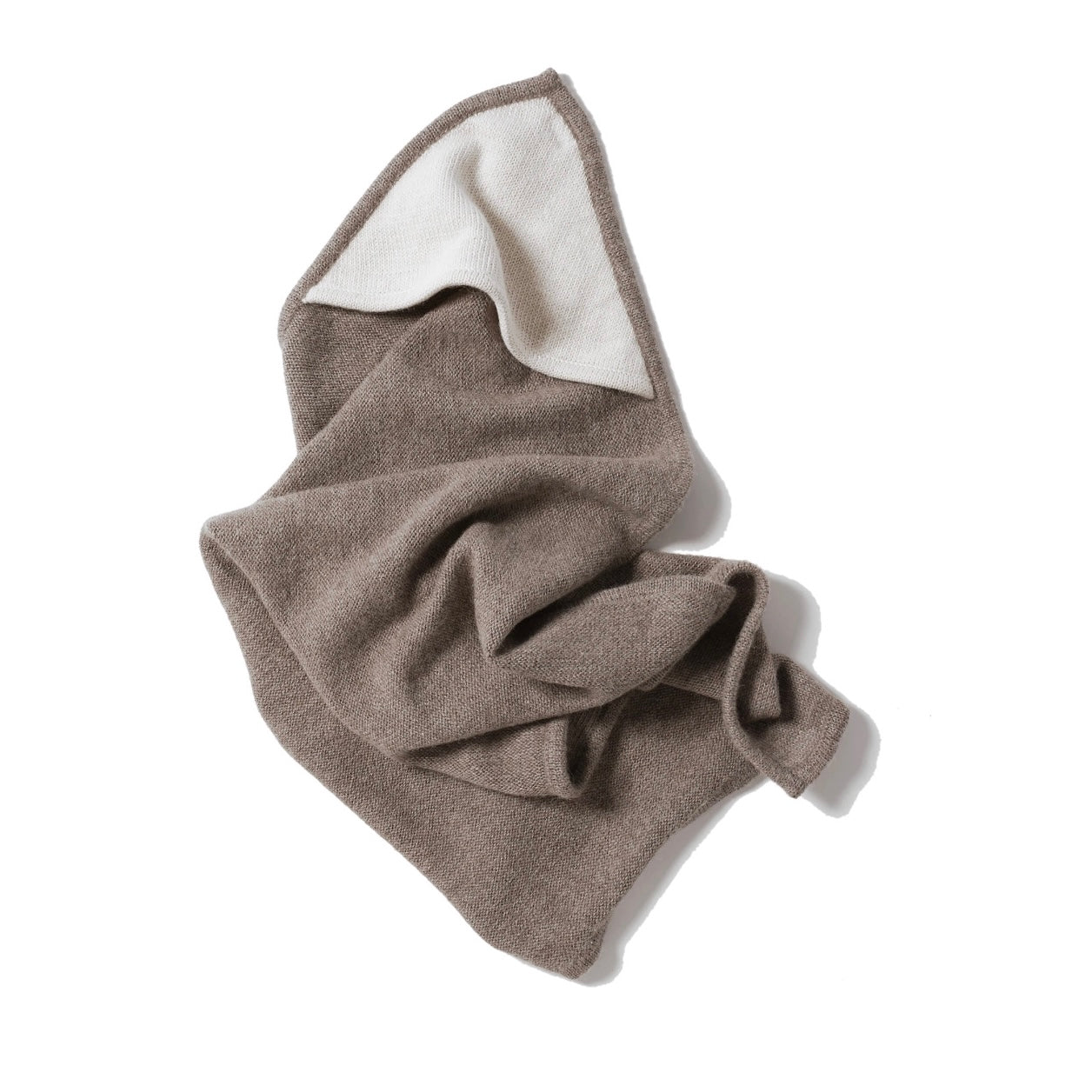 Baby Alpaca Blanket with Contrast Hood