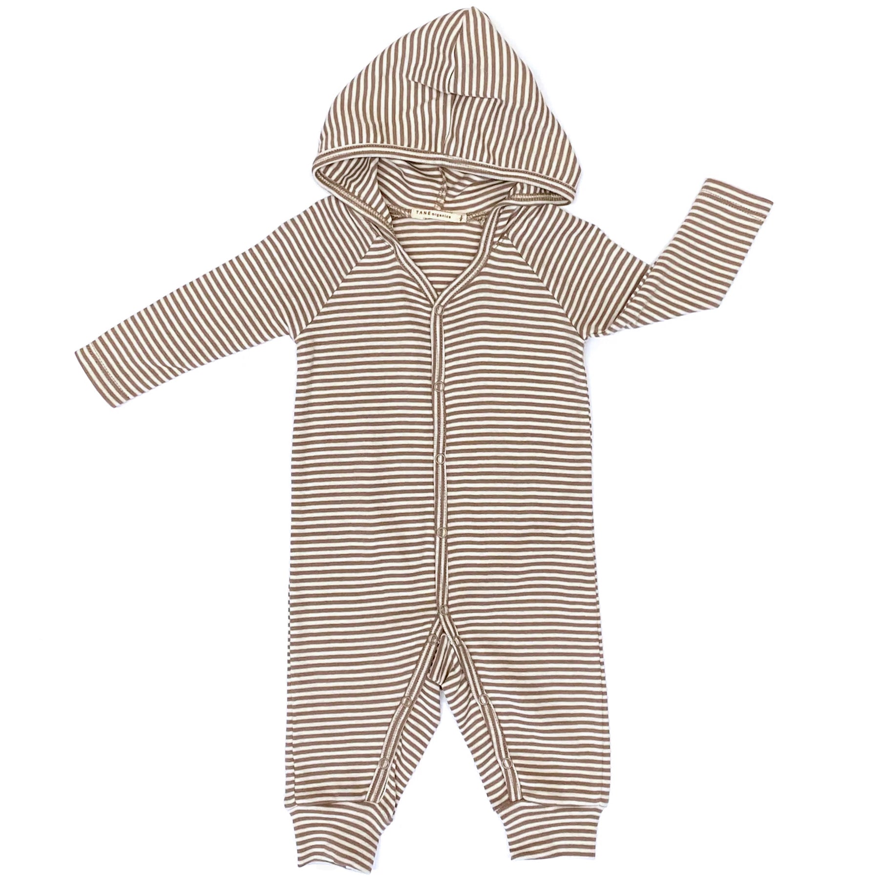 Petite Stripe Hooded Coverall